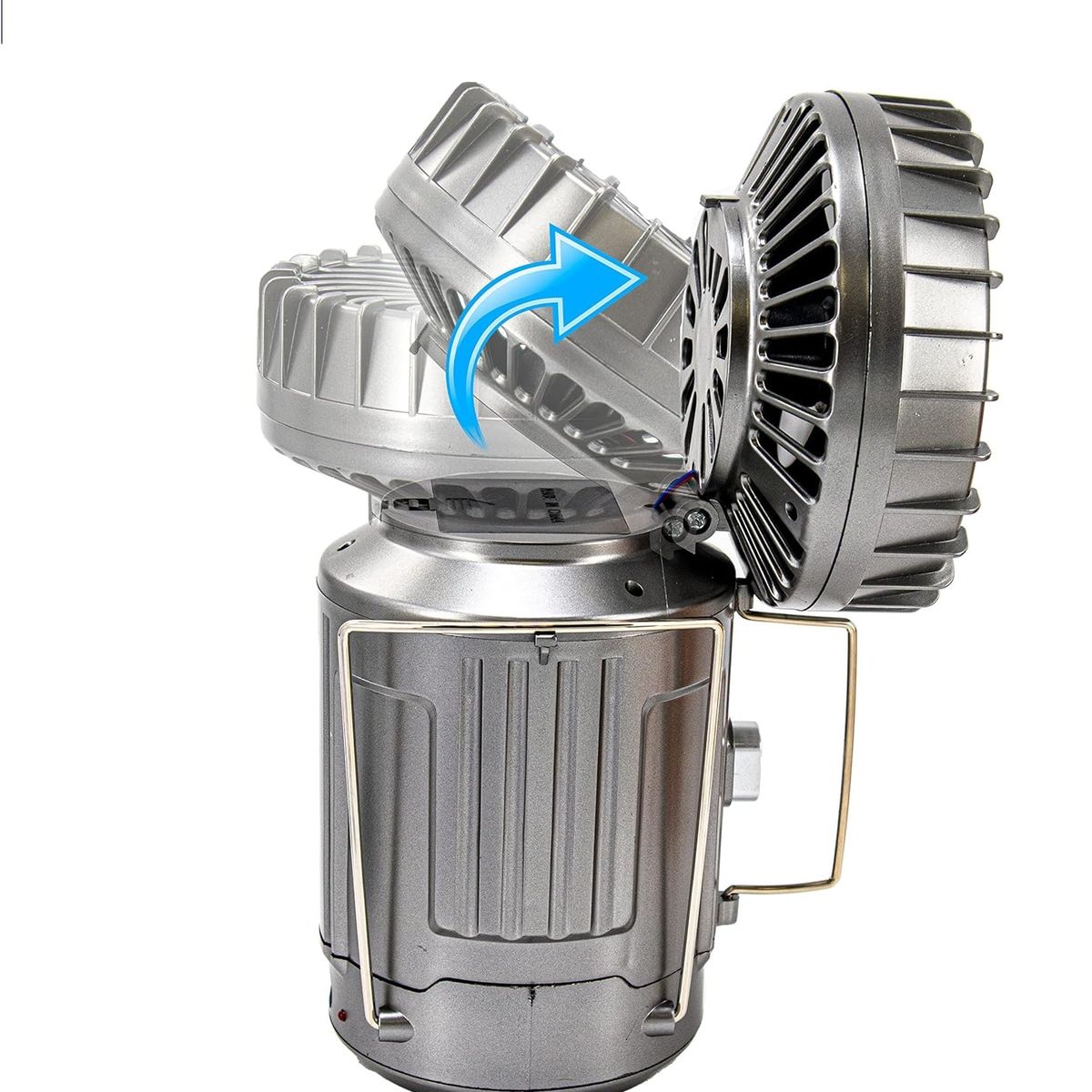 GENERICO - Linterna Solar Portátil 6 En 1, Led Ventilador Playa Camping