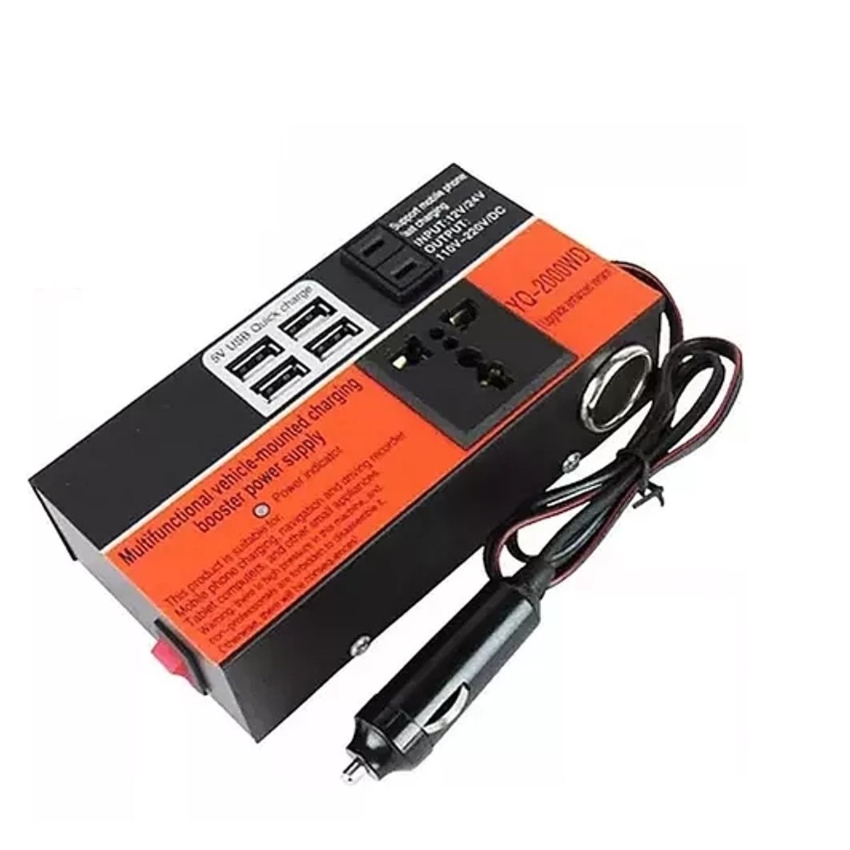 GENERICO - Inversor De Voltaje Auto Convertidor Corriente 12v 220v 15k