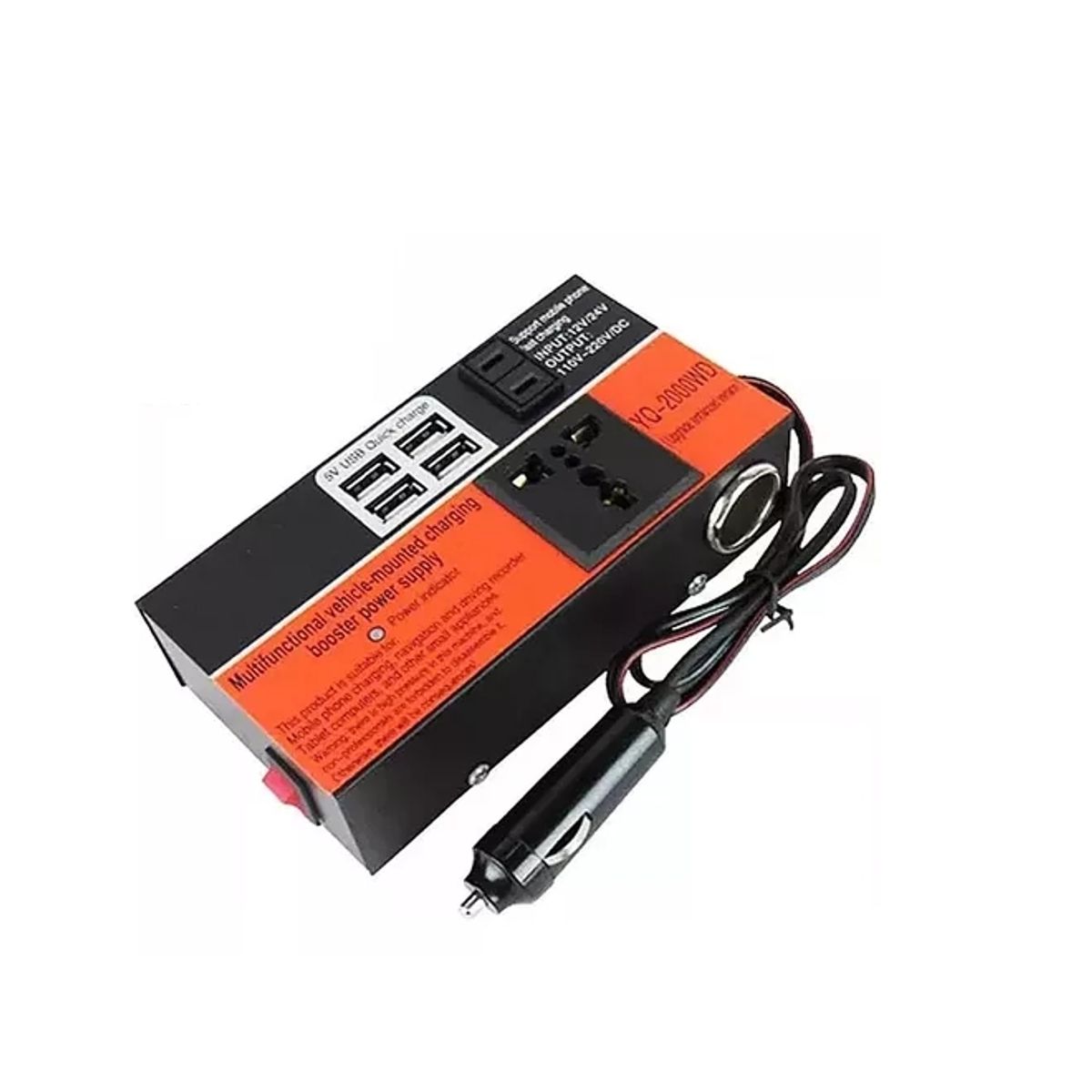 GENERICO - Inversor De Voltaje Auto Convertidor Corriente 12v 220v 15k