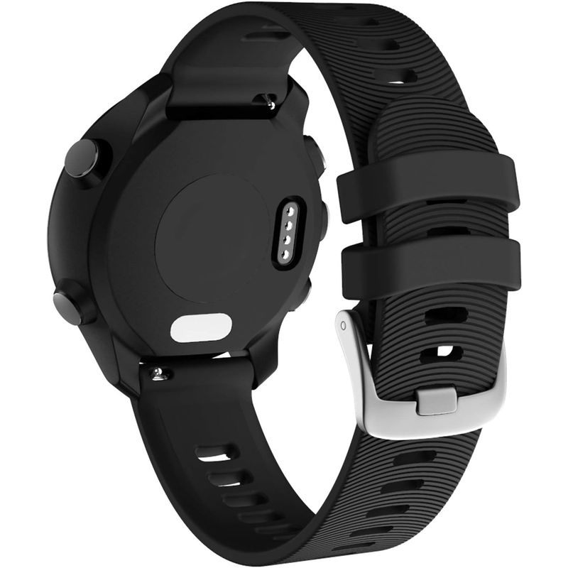 GENERICO - Correa Silicona Para Garmin 20mm Forerunner Vivoactive Music Negro