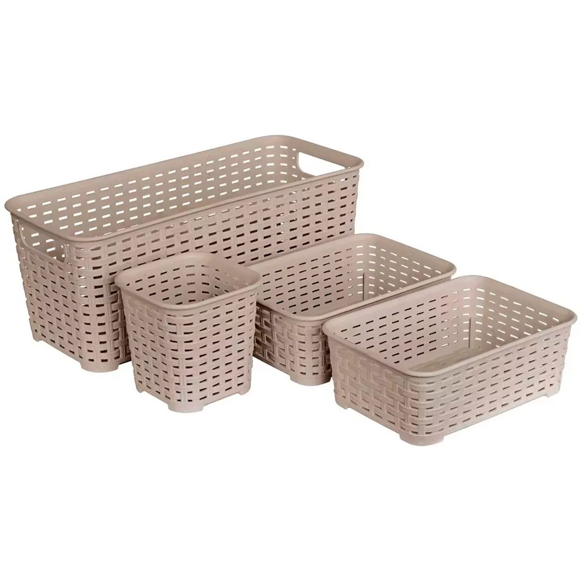 REYPLAST - Set 4 canastos Distintos tamaños