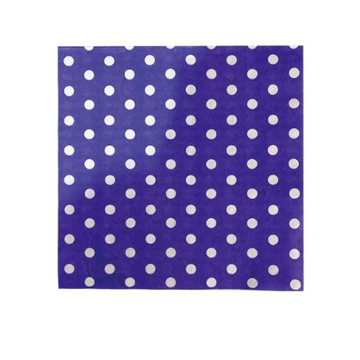 GENERICO - Servilletas Diseño Puntos Color Blanco Azul