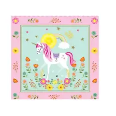 GENERICO - Servilletas Diseño Unicornio Varios Colores 33 Cm X 33 Cm