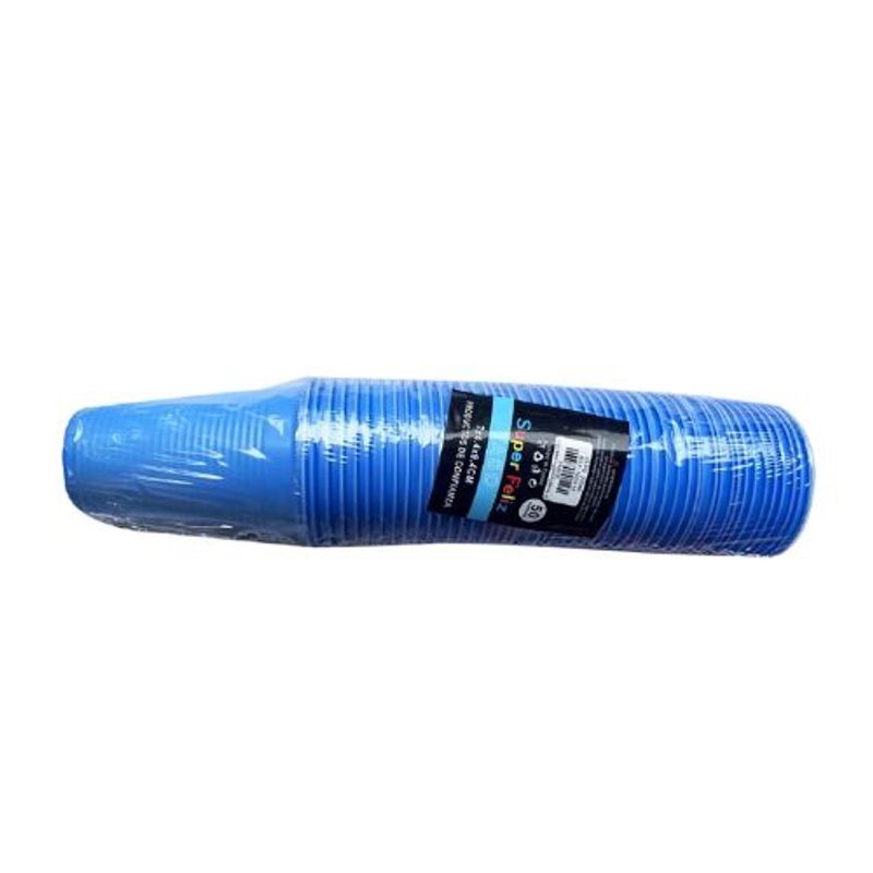 GENERICO - Vasos Color Azul Capacidad 200 Ml 50 Unidades