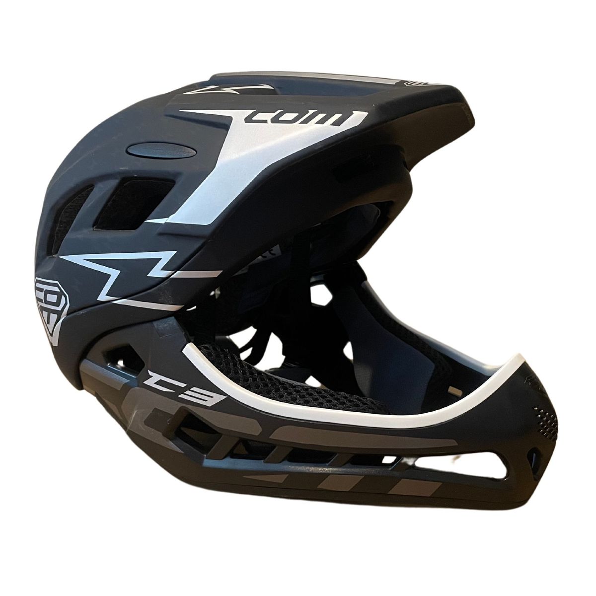 PELLITOS - CASCO INTEGRAL NIÑOS COMSPORTS BLACK GO 3-7 AÑOS