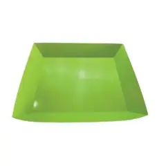 GENERICO - Platos Diseño Cuadrado Color Verde 39.5 X 31 X 6 Cm
