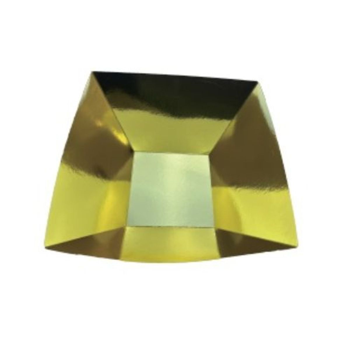 GENERICO - Plato Hondo Color Amarillo Carton 27.5 X 28.5 X 13 Cm