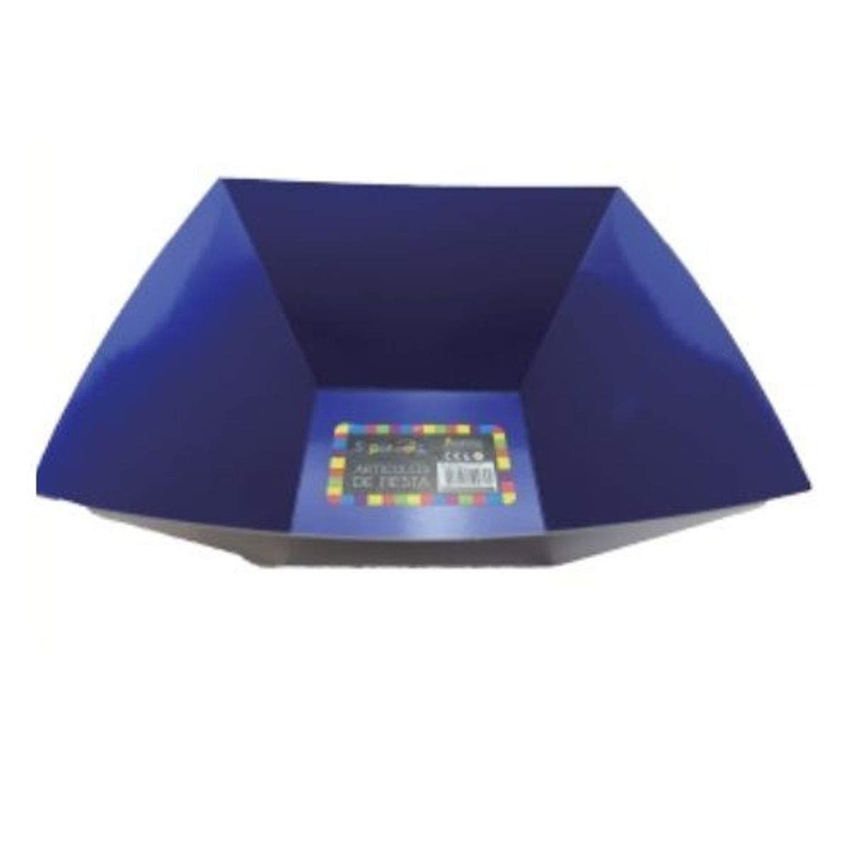 GENERICO - Plato Hondo Color Azul Carton 27.5 X 28.5 X 13 Cm