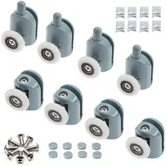 GENERICO - Ruedas Para Cabinas De Ducha - 8 Ruedas Puerta De Cristal