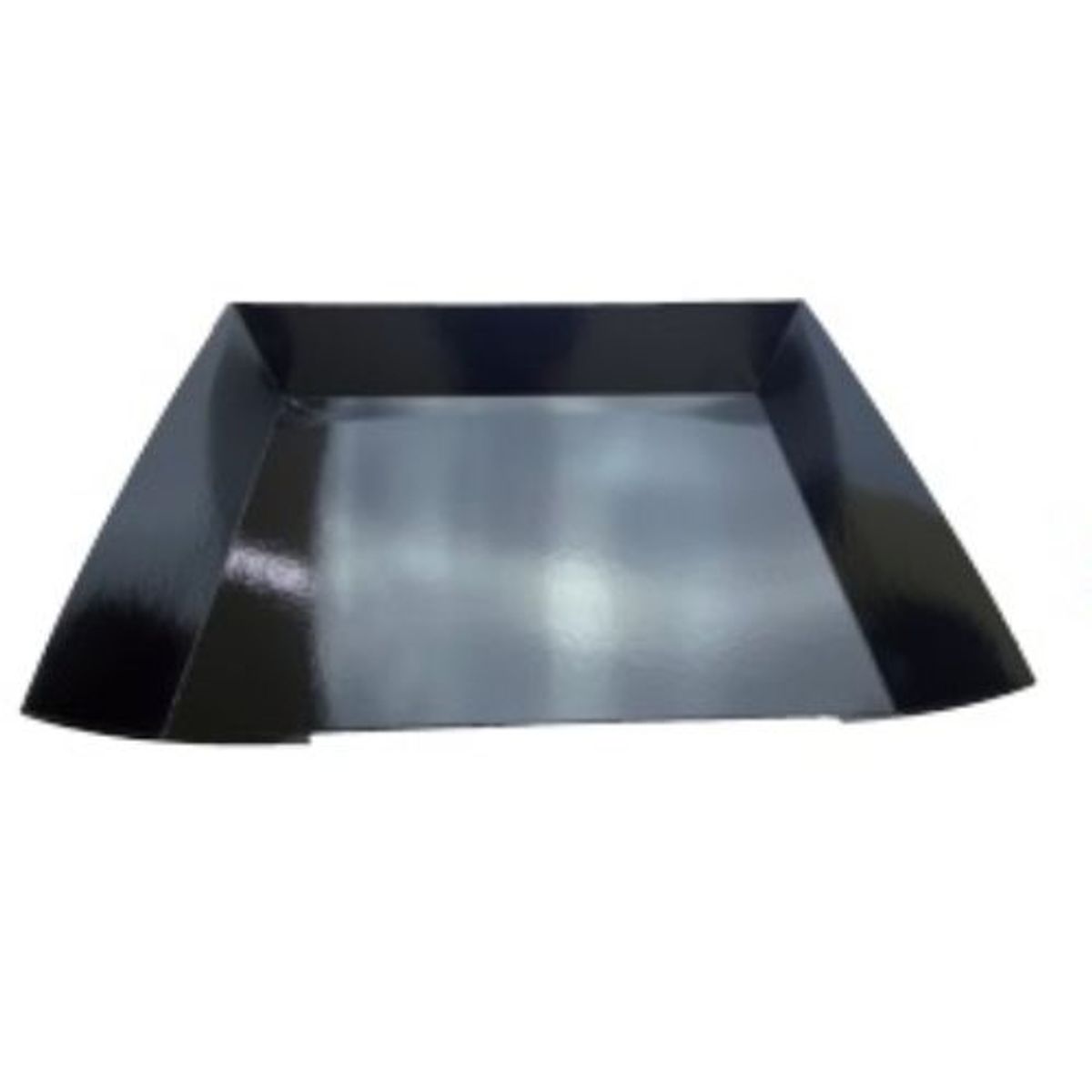 GENERICO - Platos Hondo Carton Color Negro 31 Cm X 39.5 Cm X 6 Cm