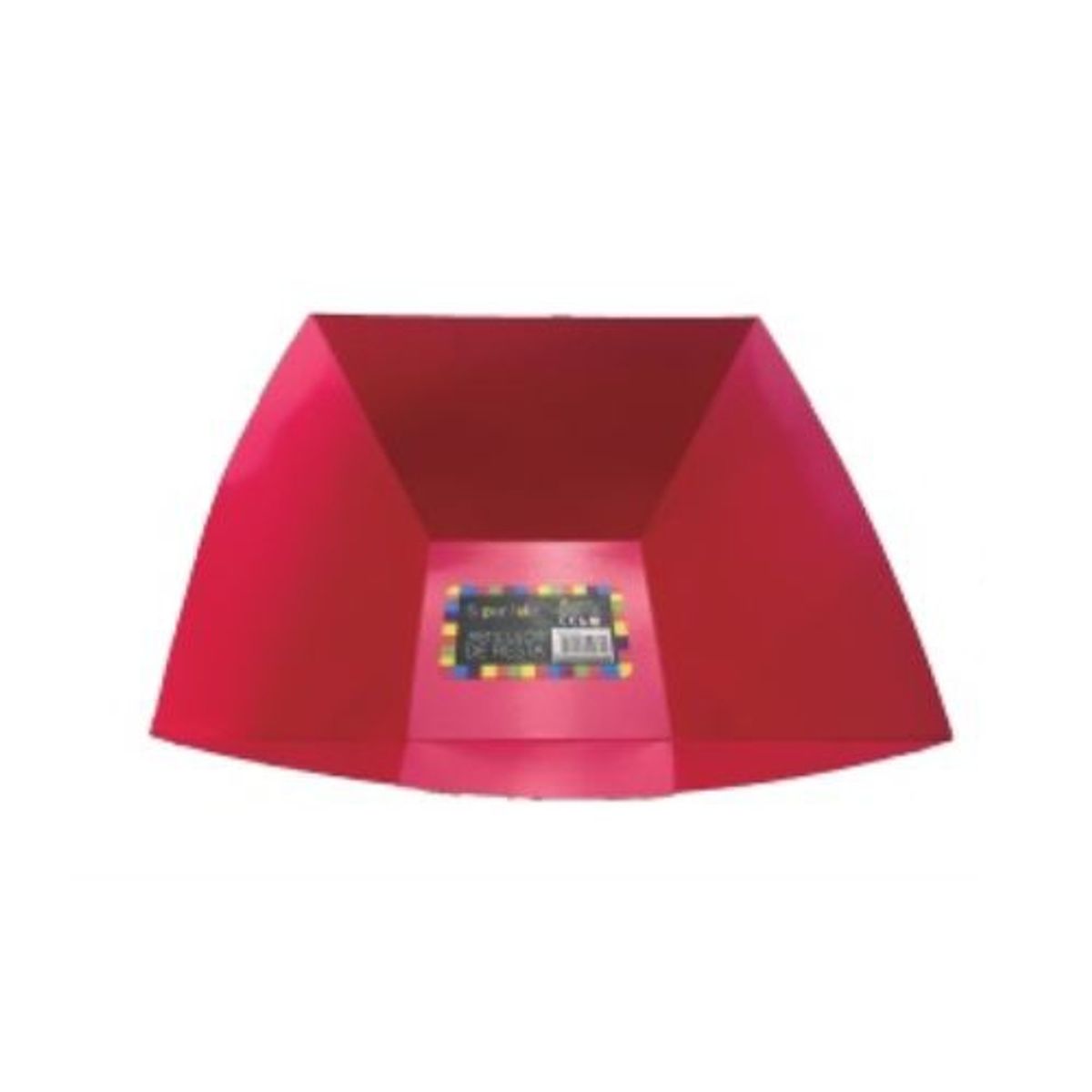 GENERICO - Plato Hondo Material Carton Color Rosa 27.5 X 28.5 X 13 Cm