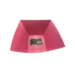 GENERICO - Plato Hondo Material Carton Color Rosa Claro 27.5 X 28.5 X 13 Cm