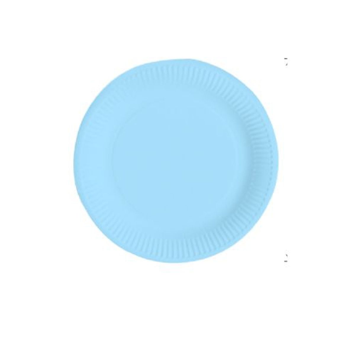 GENERICO - Plato Plano Material Plastico Color Celeste 30 Cm