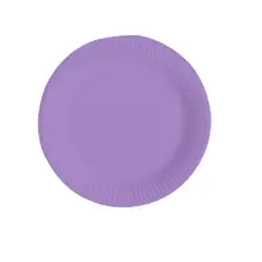 GENERICO - Plato Plano Material Plastico Color Morado 17.7 Cm.