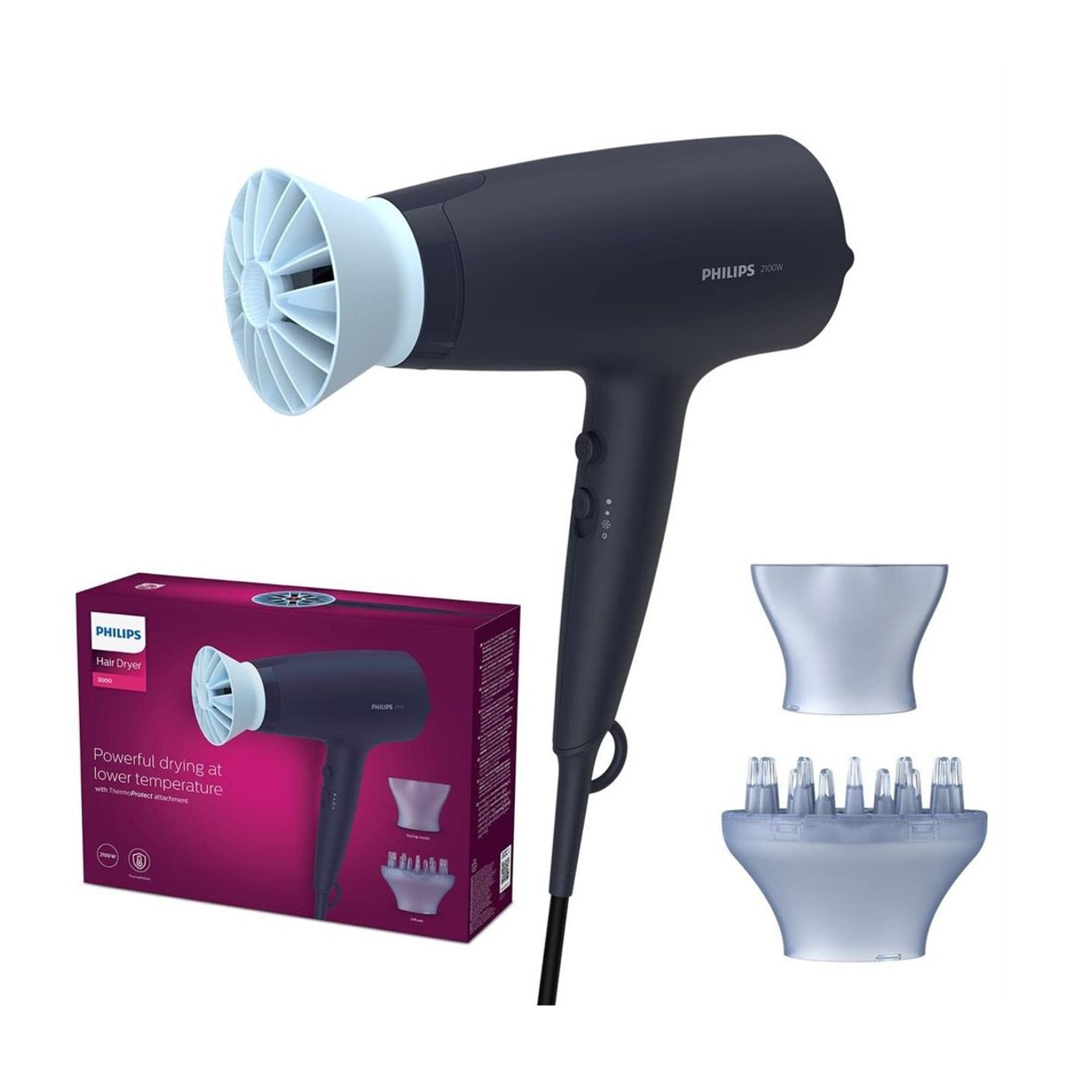 PHILIPS - SECADOR DE PELO SERIE 3000 BHD360 20