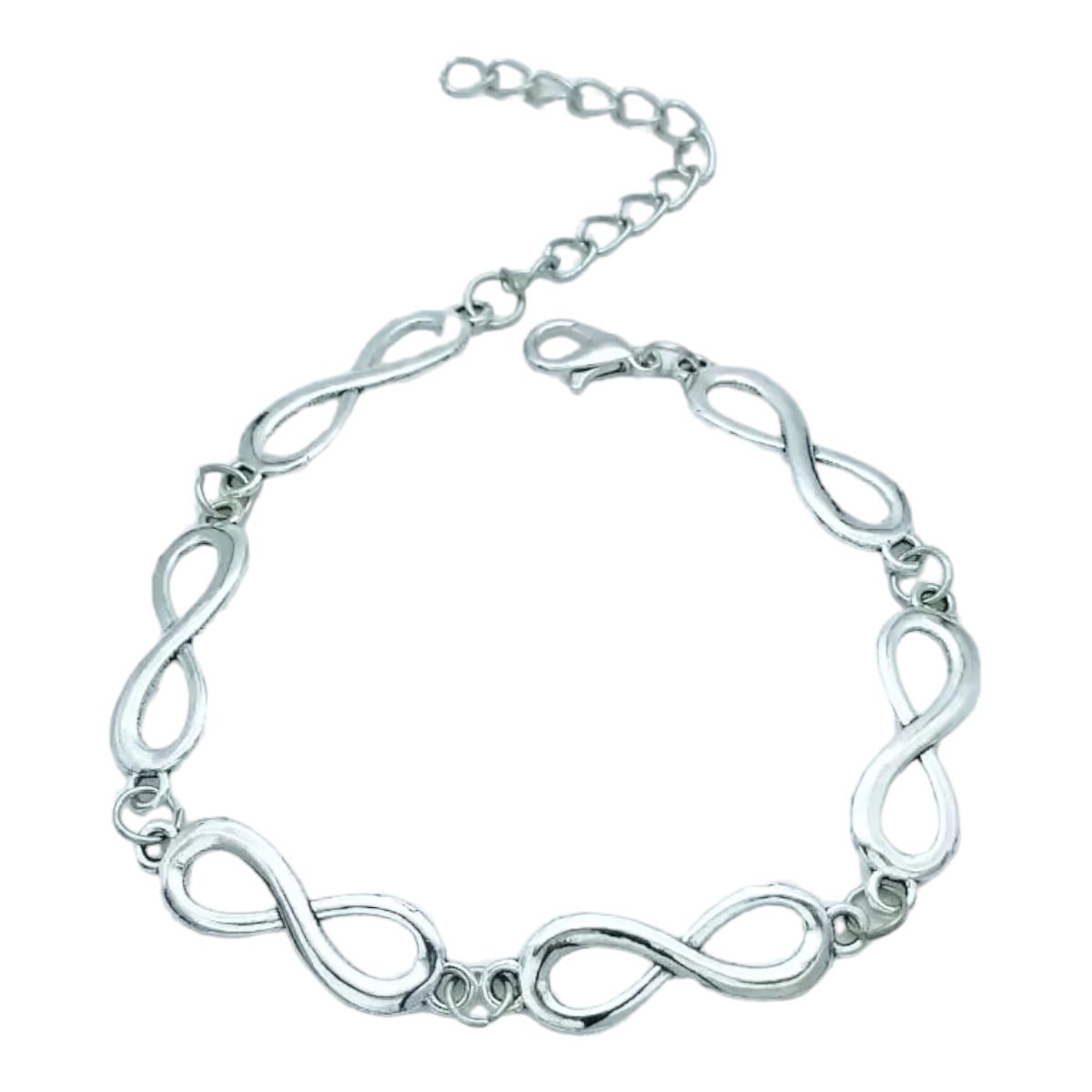 GENERICO - Pulsera Infinito Plata 925 Símbolo Amor Promesa