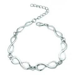 GENERICO - Pulsera Infinito Plata 925 Símbolo Amor Promesa