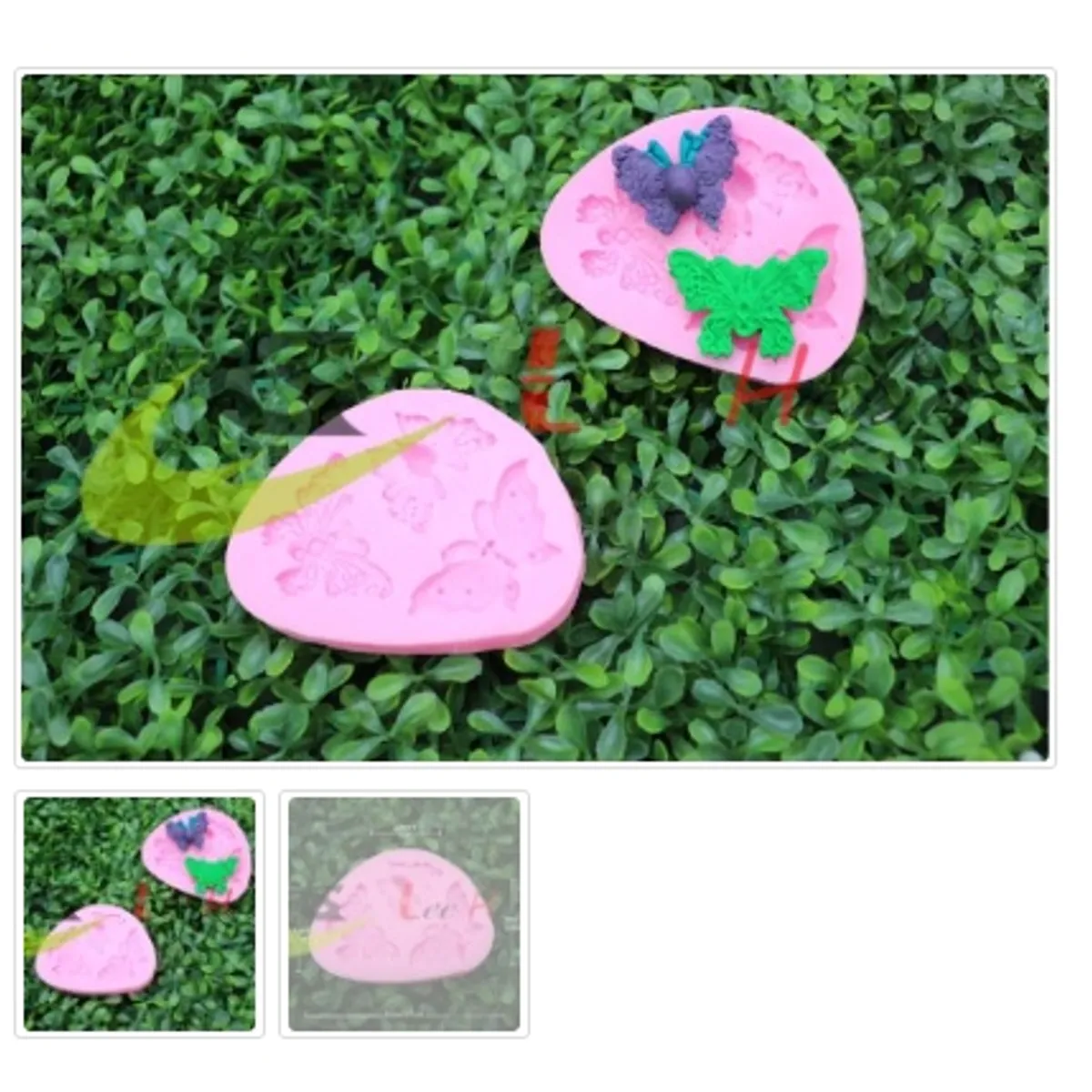 GENERICO - Molde Para Fondant Silicona Forma Mariposa