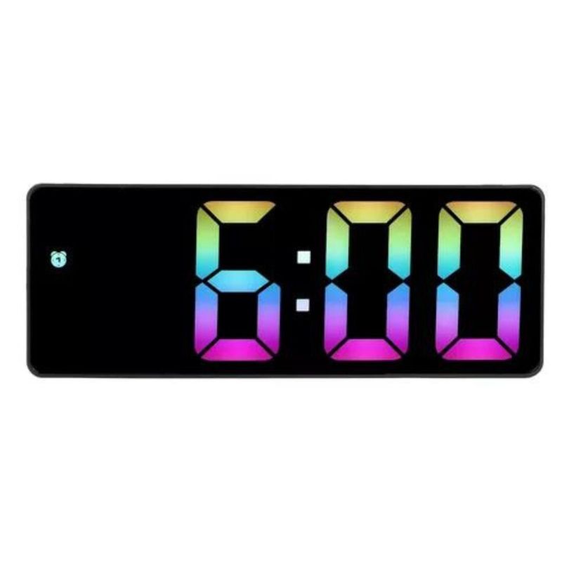 INVENCIBLE - RELOJ DESPERTADOR MESA MULTIFUNCIONAL LED ESPEJO AK84