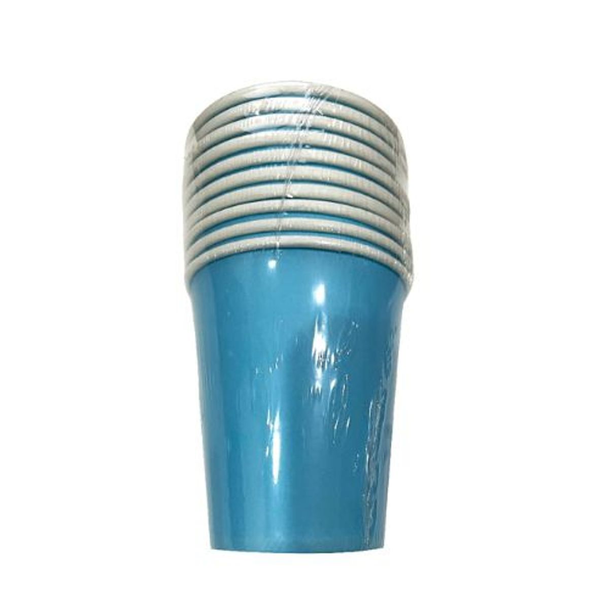 GENERICO - Vaso Material Papel Color Celeste 10 Unidades