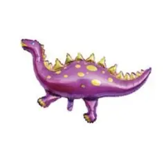 GENERICO - Globos Diseño Dinosaurios Aluminio Color Morado