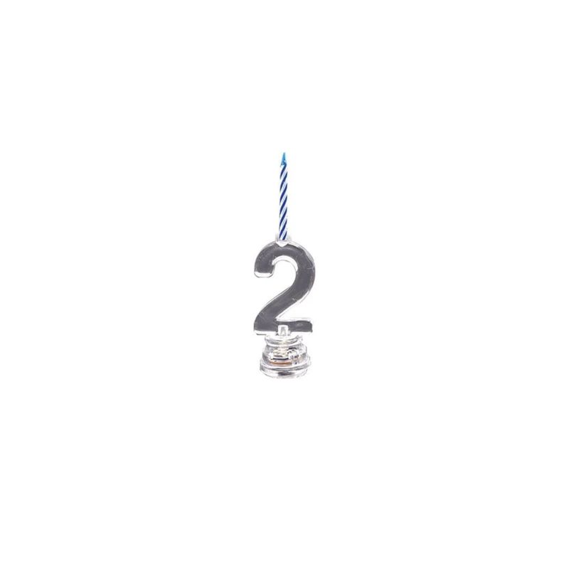 GENERICO - Vela De Numero 2 Luminosas 13cm