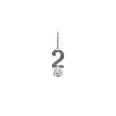 GENERICO - Vela De Numero 2 Luminosas 13cm