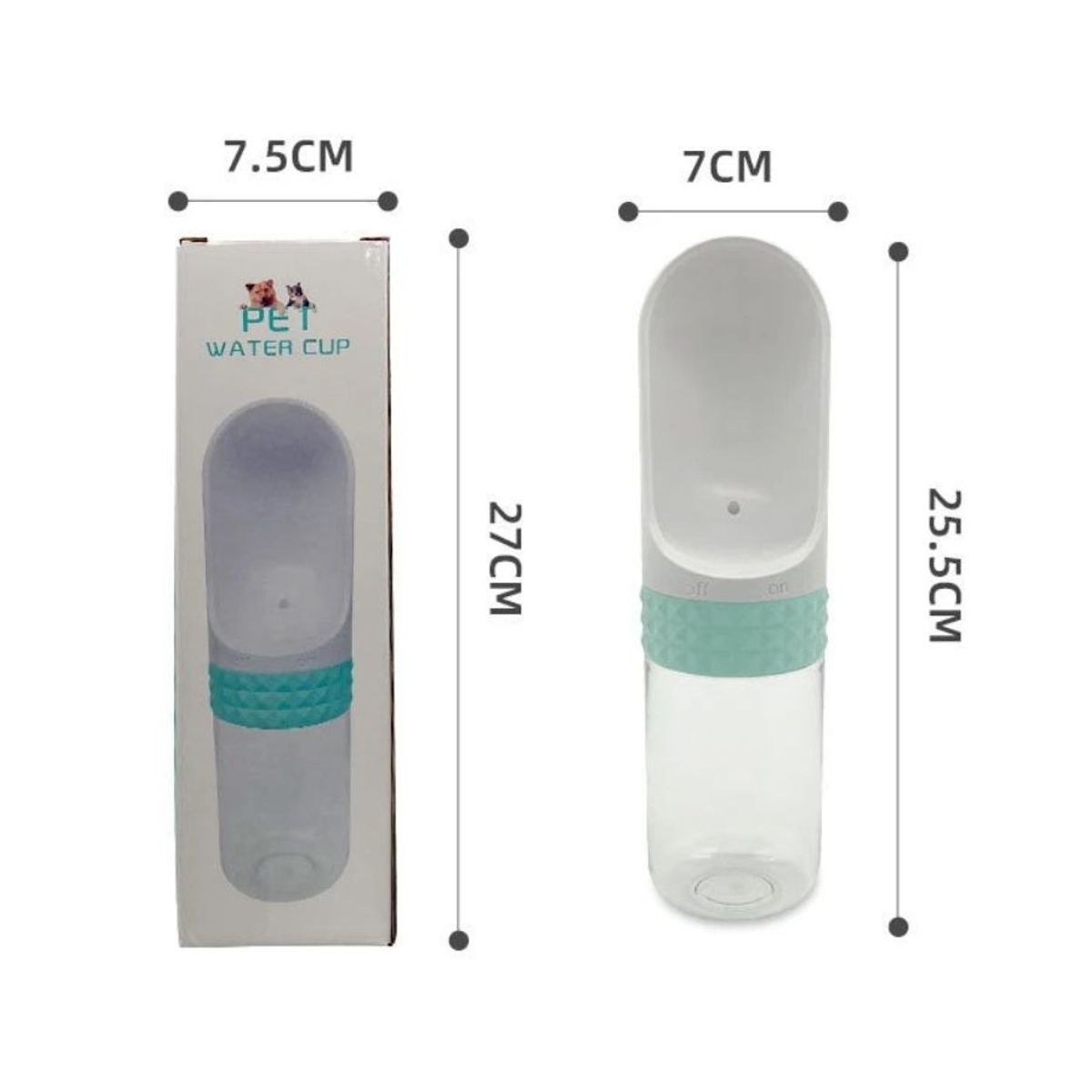 GENERICO - Botella Agua Para Mascotas Portátil Bebedero