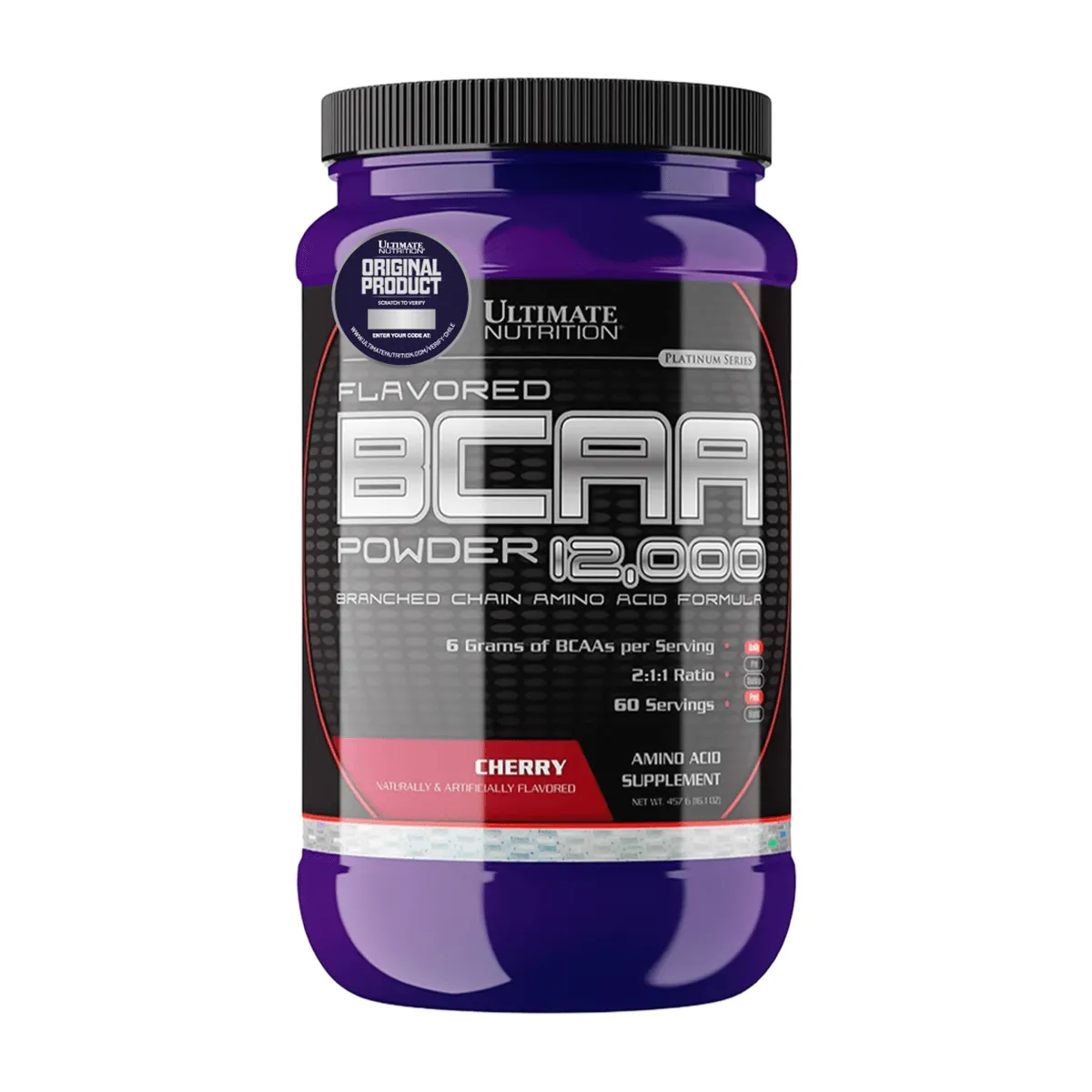 ULTIMATE NUTRITION - BCAA Polvo, Aminoácidos (457 gr) - Original - CHERRY/BERRY