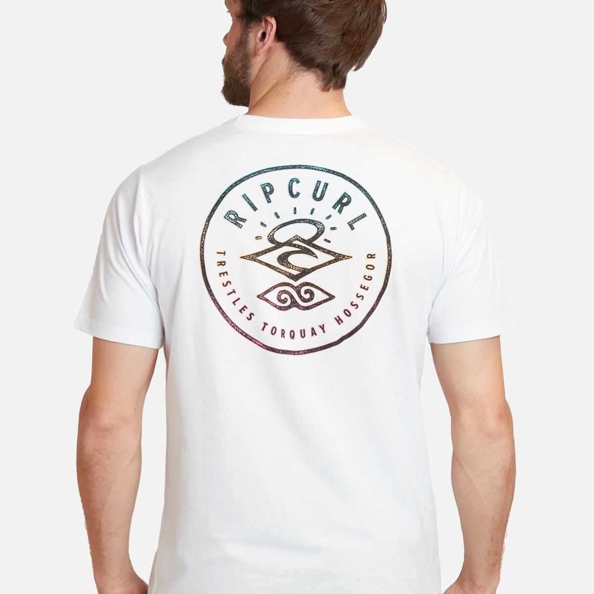 RIP CURL - Polera Made For The Search Tee Blanco Hombre Rip Curl