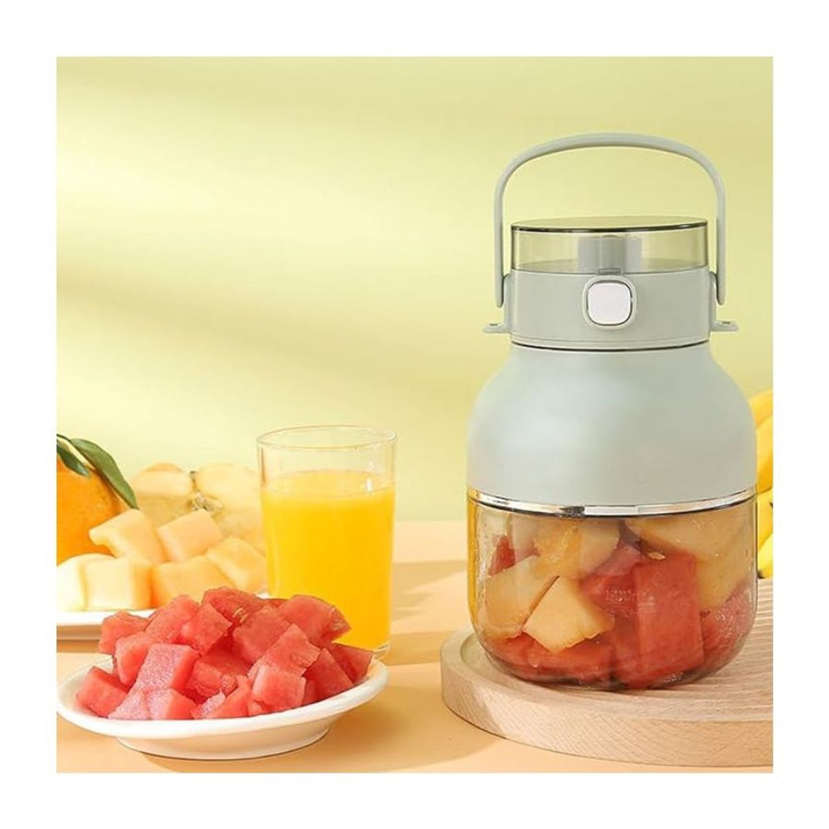 GENERICO - Mini Licuadora Con Tapa Vaso Exprimidor Usb