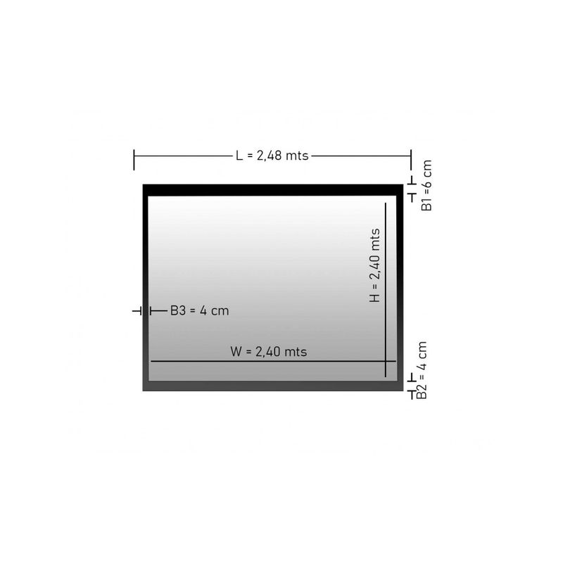 MALIK - Telon Mural 240mx240m 11 para proyector Vsonic M190