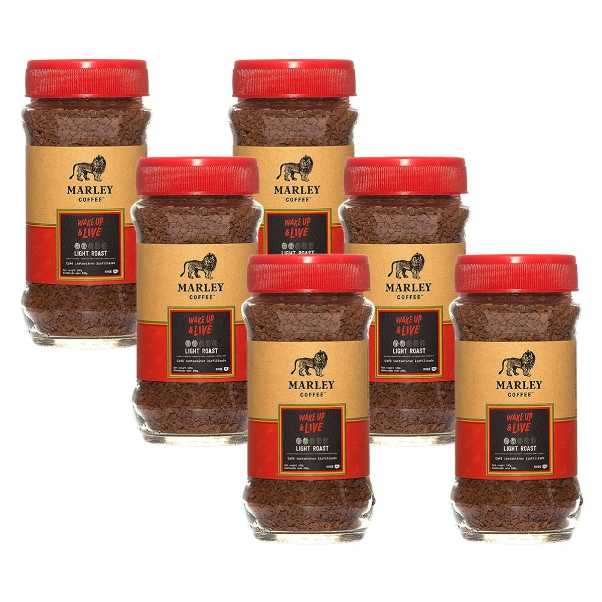 MARLEY COFFEE - Pack 6x Café Liofilizado Wake Up And Live