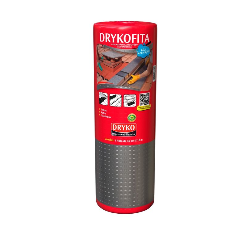 GENERICO - Cinta Asfáltica Adhesiva tapagoteras DRYKOFITA 45cmx10mt DRYKO