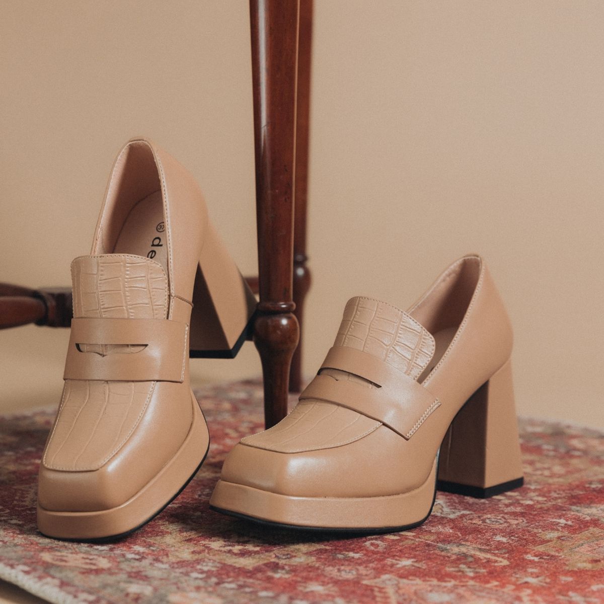 DEGAS - Zapato Cuero Zanila Beige DEGAS