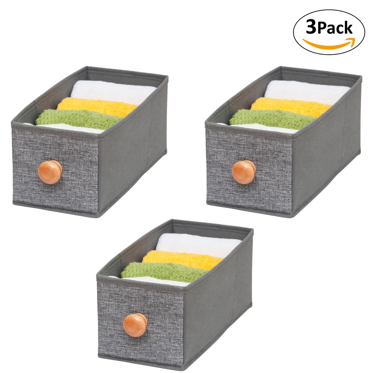 CARRY ALL - Pack 3 Cajitas Organizadoras Plegables Closet Ropa Varios
