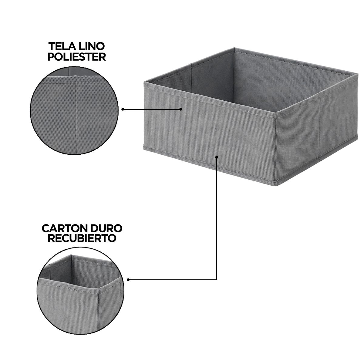 CARRY ALL - Organizador 8 Divisiones Cajas Ropa Interior Accesorios