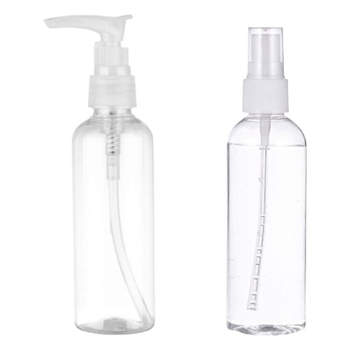 GENERICO - Set 2 Botella De Viaje Duo 100 Ml Transparente