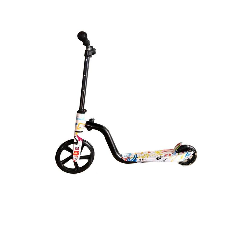 GENERICO - Scooter Aluminio Diseño Blanco 2 Ruedas Iluminación - SC