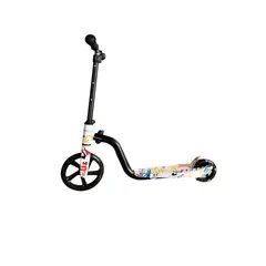 GENERICO - Scooter Aluminio Diseño Blanco 2 Ruedas Iluminación - SC
