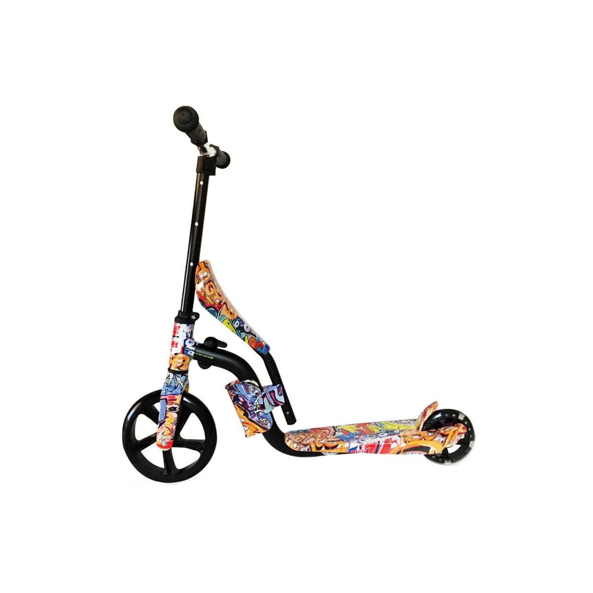 GENERICO - Scooter Aluminio Diseño Con Asiento 2 Ruedas Led - SC