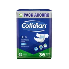 COTIDIAN - Pañales Plus G 36 Und.