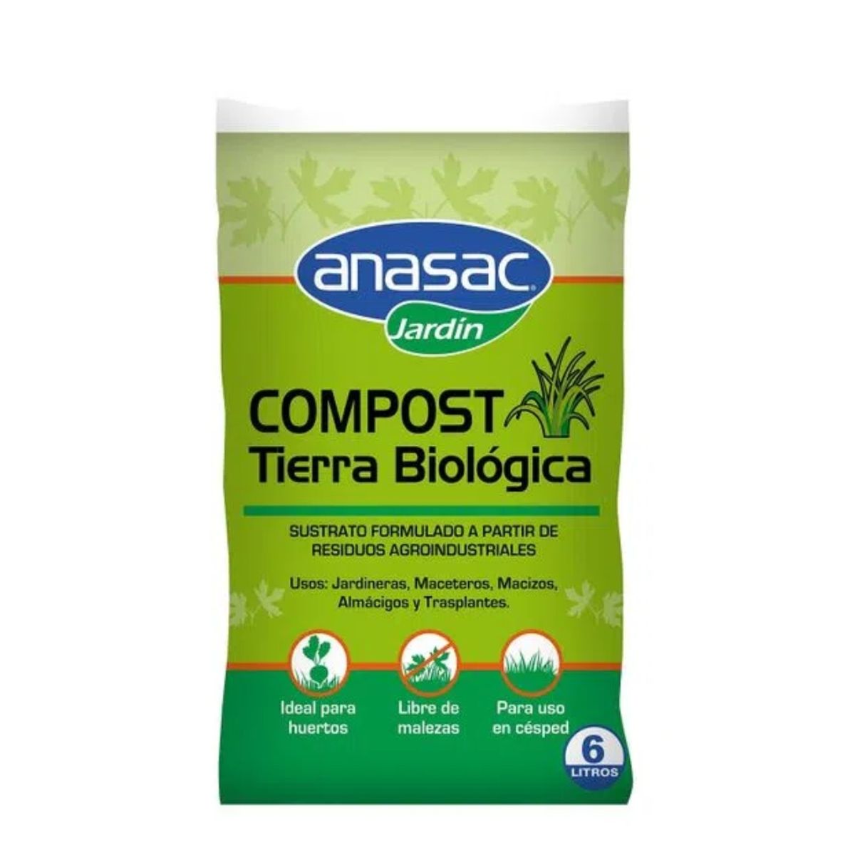 ANASAC - Tierra Biológica Compost 6 Litros - Anasac