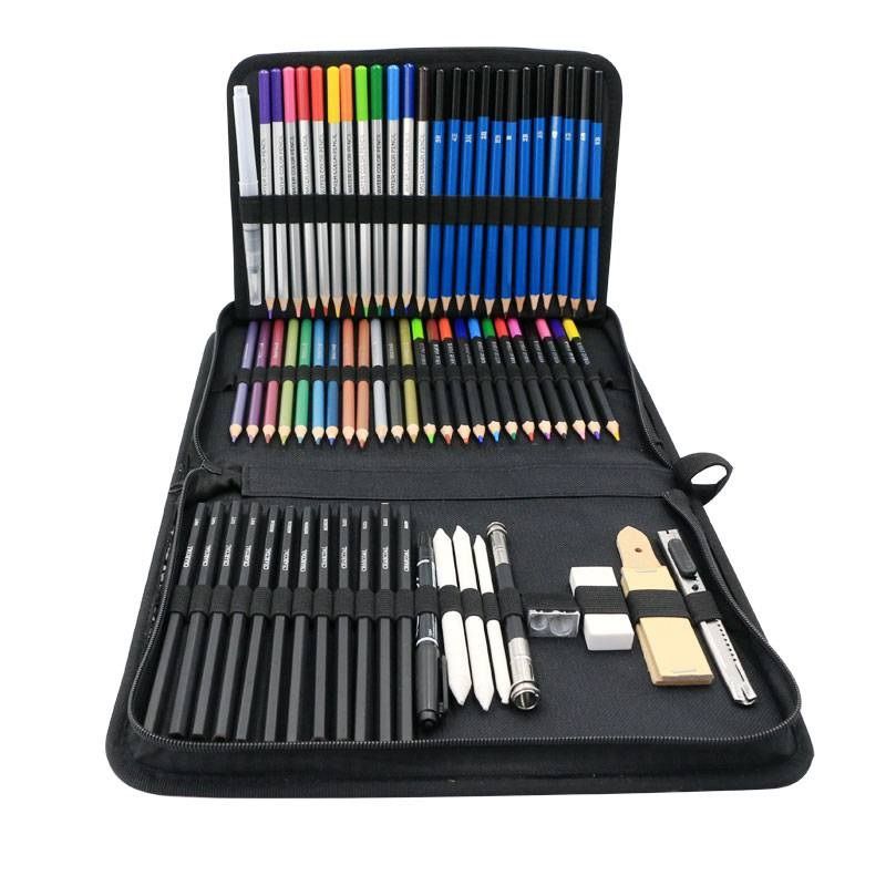 GENERICO - Kit 72 Piezas Lápices De Colores Arte Profesional Dibujo