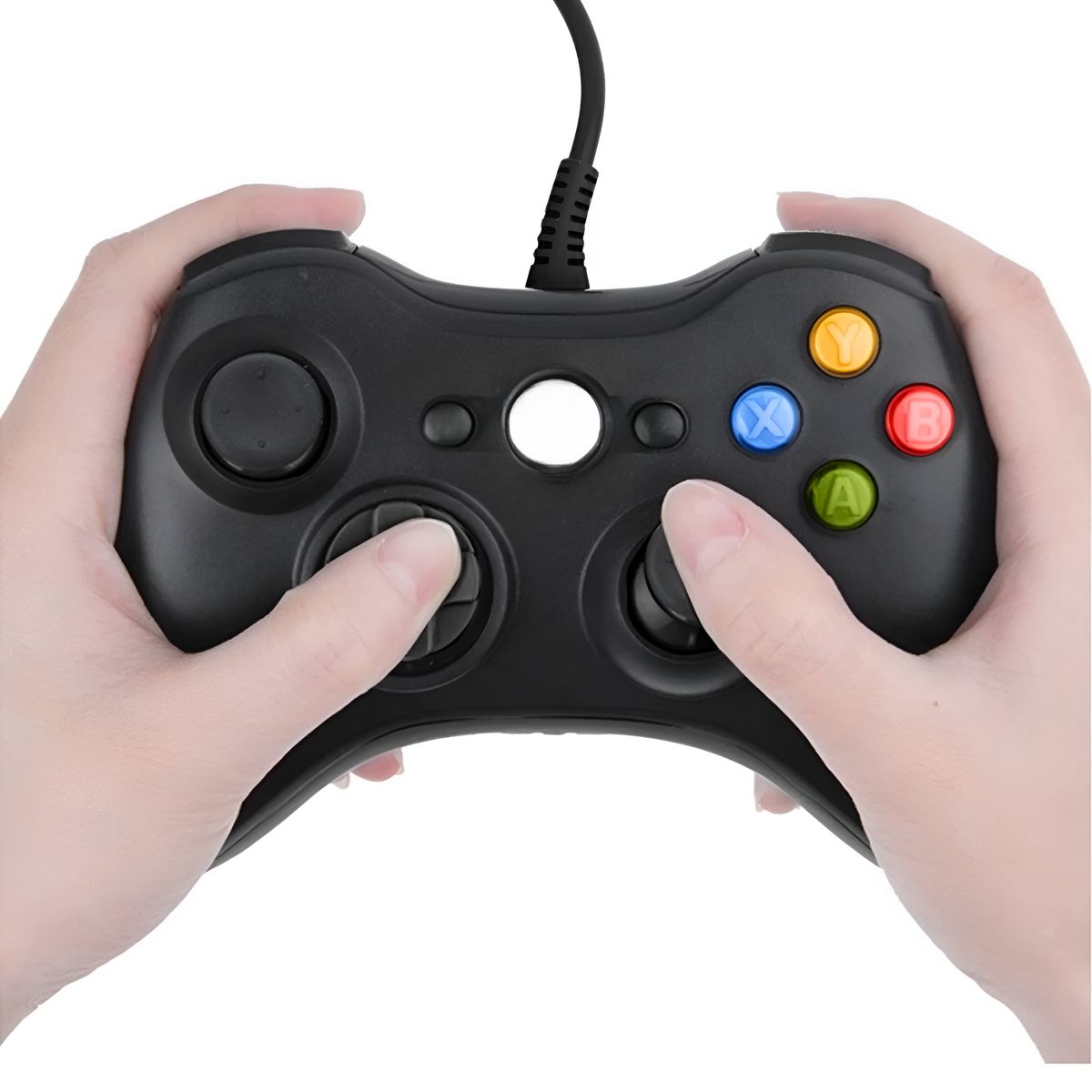 TECNOLAB - Joystick USB para XBOX 360 & PC Wired Edition X-360 Black