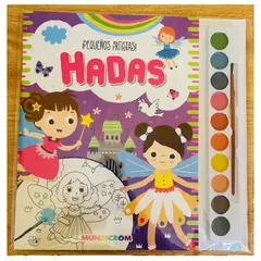MUNDICROM - ¡Pequeños Artistas - Hadas - Libro para Pintar con acuarelas -