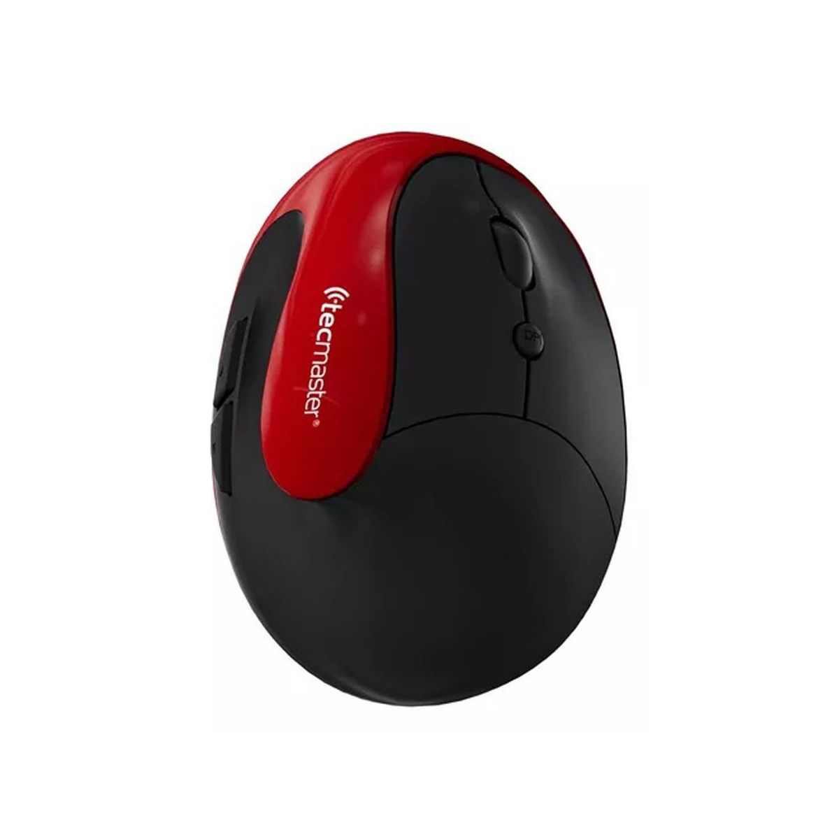 TECMASTER - Mouse Ergonomico Inalambrico Recargable Rojo TM-100545