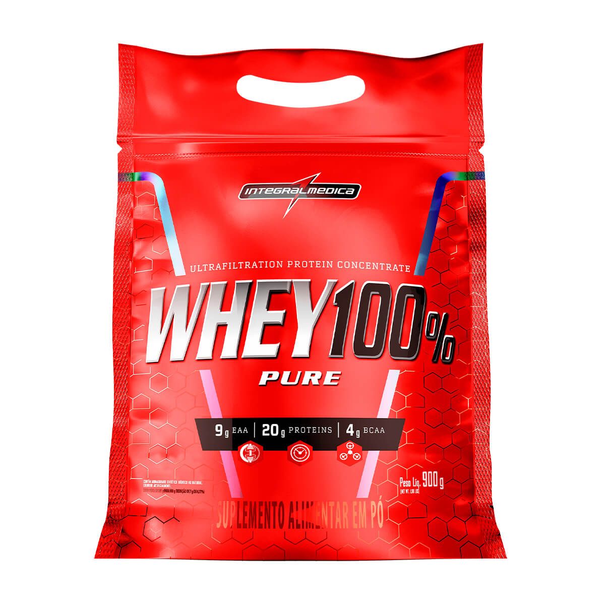 INTEGRALMEDICA - Whey 100% Pure, Whey Protein (2 Lb) - Original - VAINILLA