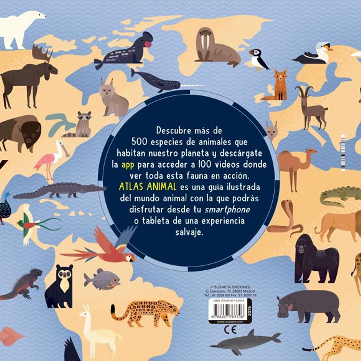 EDITORIAL CONTRAPUNTO - Atlas Animado - Atlas De Animales (Con App)