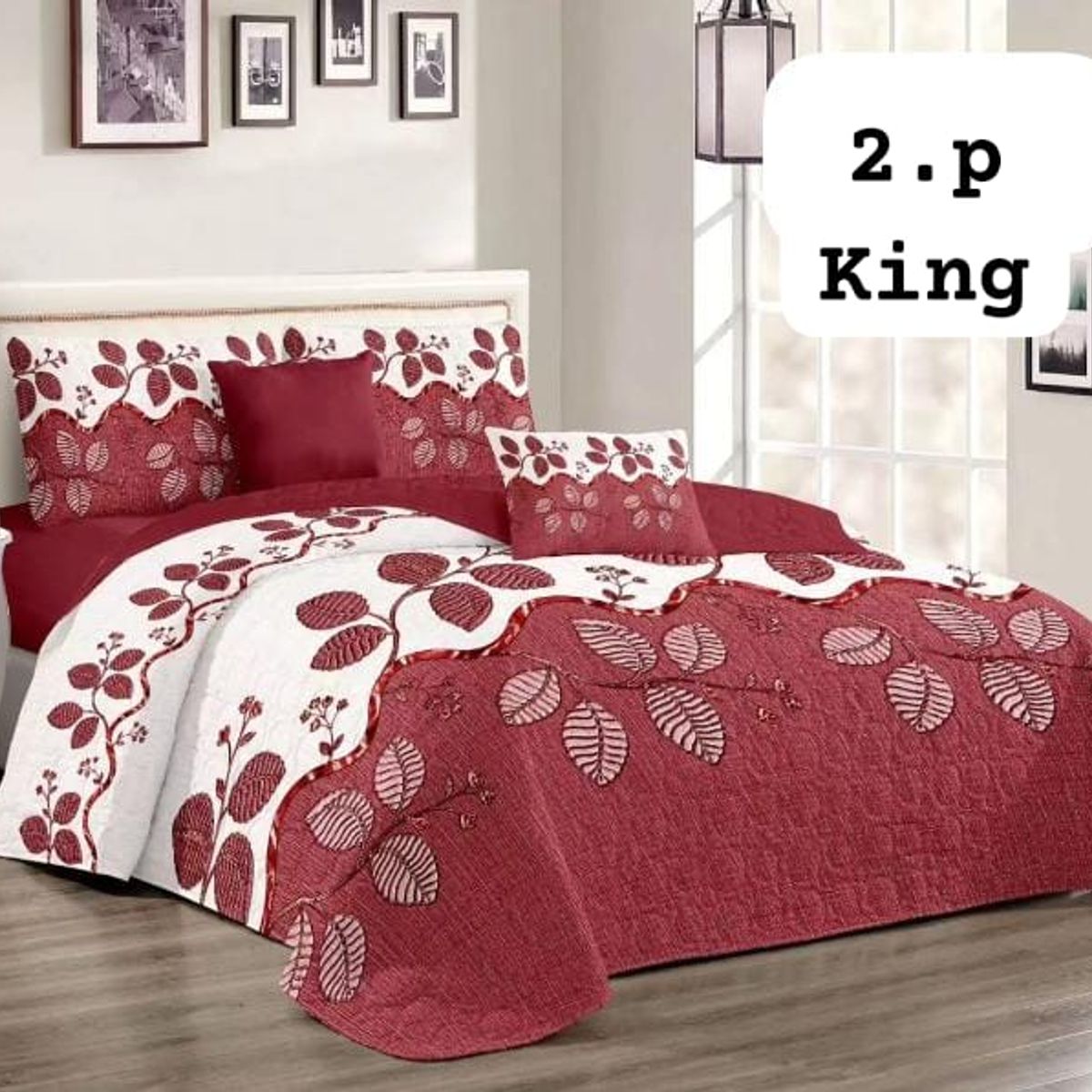 GENERICO - Cobertor Tipo Quilt de Verano / Cubrecamas 2 plazas 413